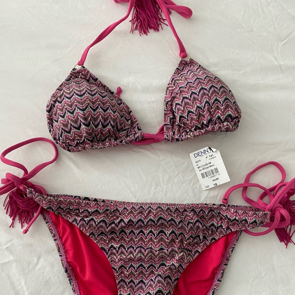 Multi color bikini very soft